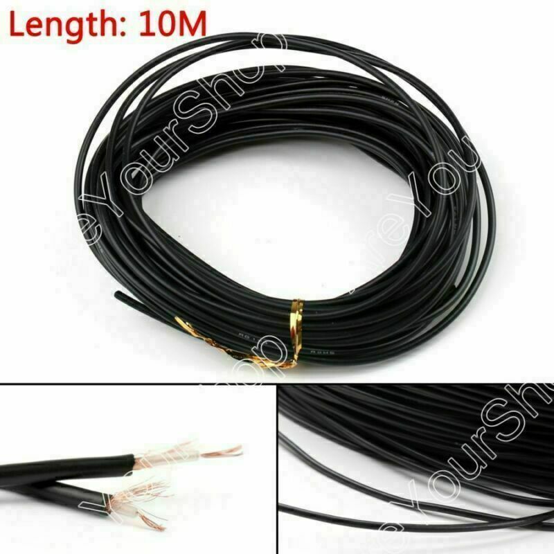 M17/119-RG174 RF Coax Connector RG174 32ft 10m UE Coaxial Pigtail Cable 50ohm CA