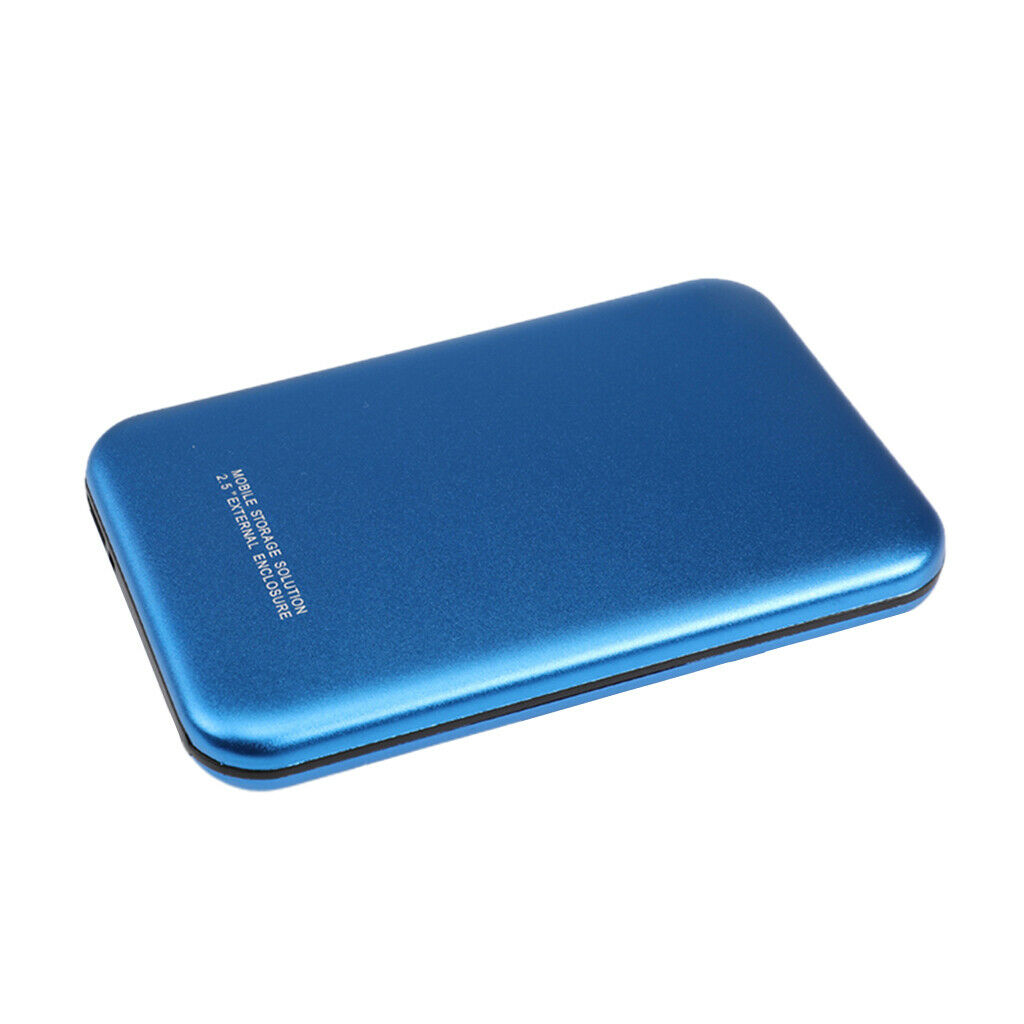 Blue 2.5inch External Hard Drive Enclosure HDD Case for Desktop for Laptop