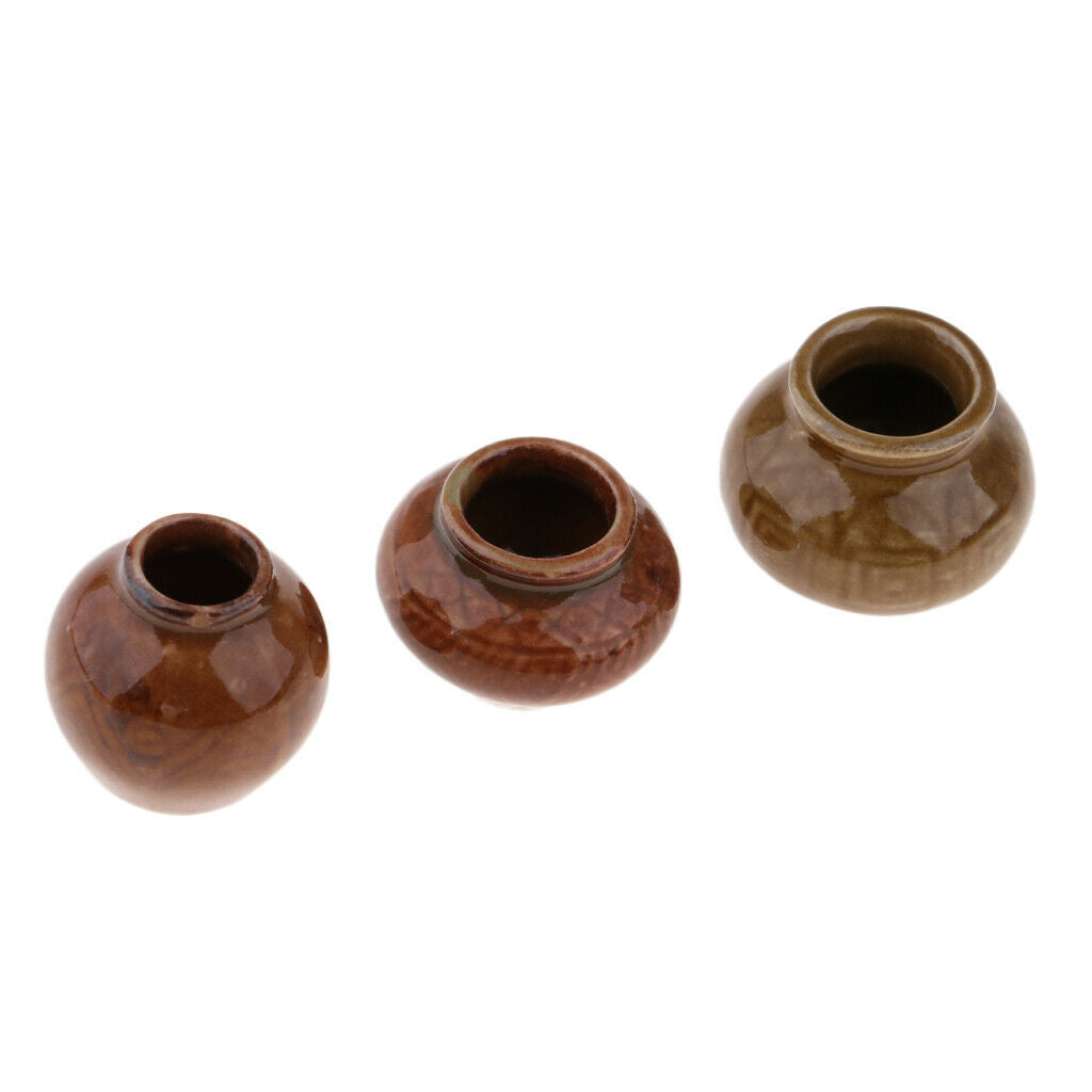 3 Pieces Modeling Ceramic Flower Vase Home Decor