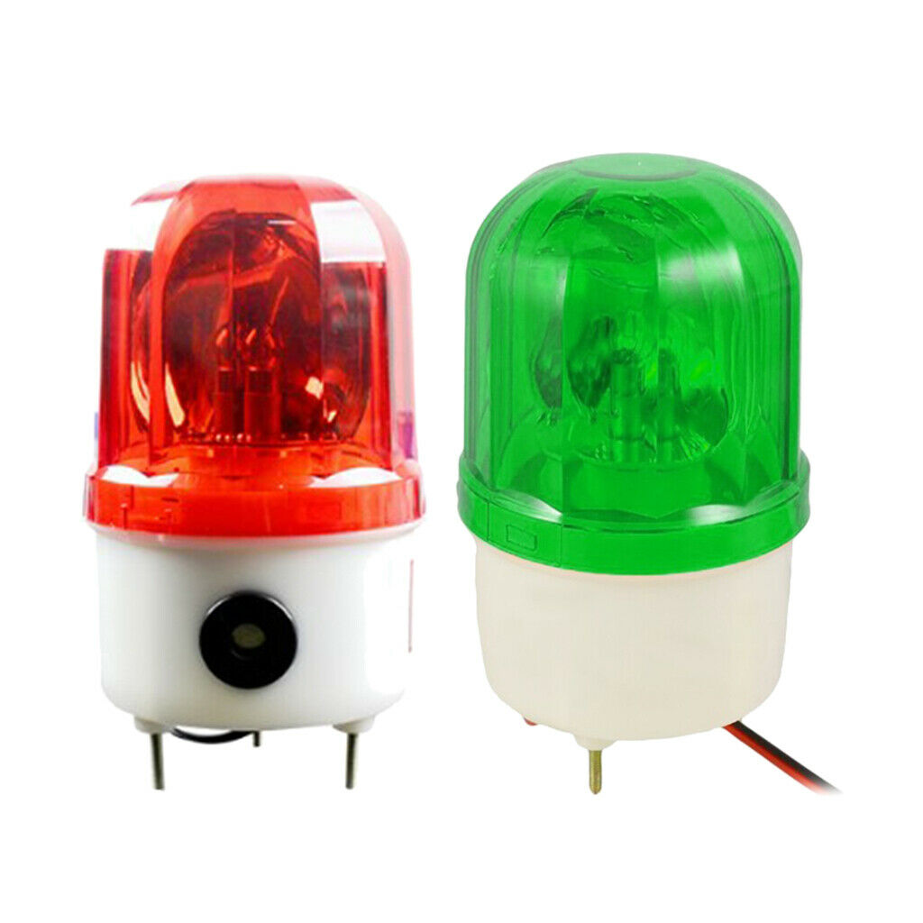 Lots 2 LED Rotary Warning Lamp AC220V Beacon Emergency Bulb Alarm Traffic