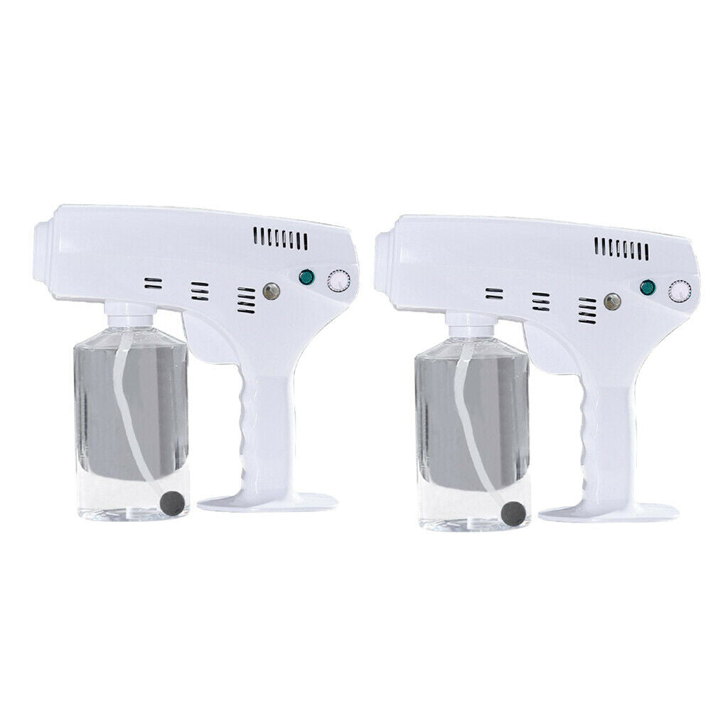 2pcs 600ml Handheld Blue Light Nano Sanitizer Disinfectant Sprayer Home