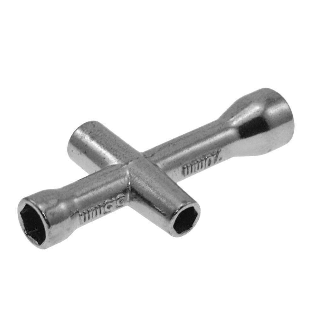 17mm Wheel Hex Nuts Sleeve Wrench & Cross Wrench Set for 1/8 1/10 RC Car Truck