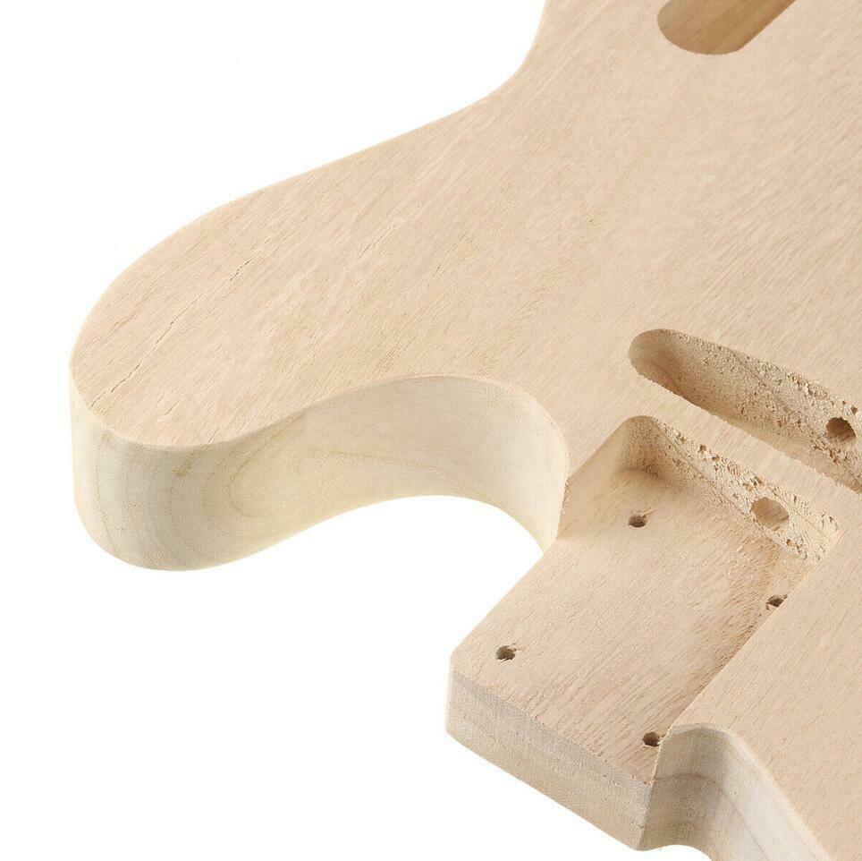 DIY Electric Guitar Unfinished Barrel Body Polish Maple Wood For TL Style Guitar