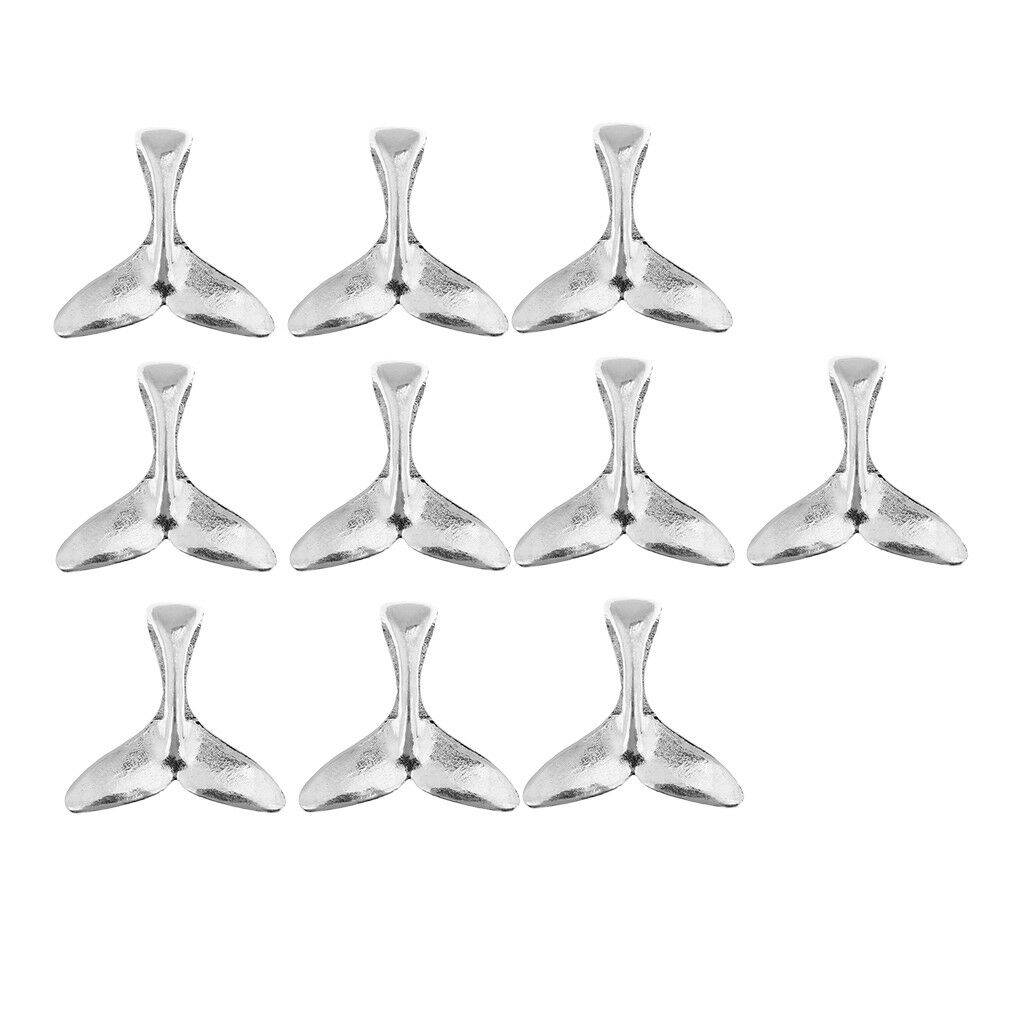 8PCS Mermaid Tail Charms Pendants Connectors Jewelry Making Findings Crafts