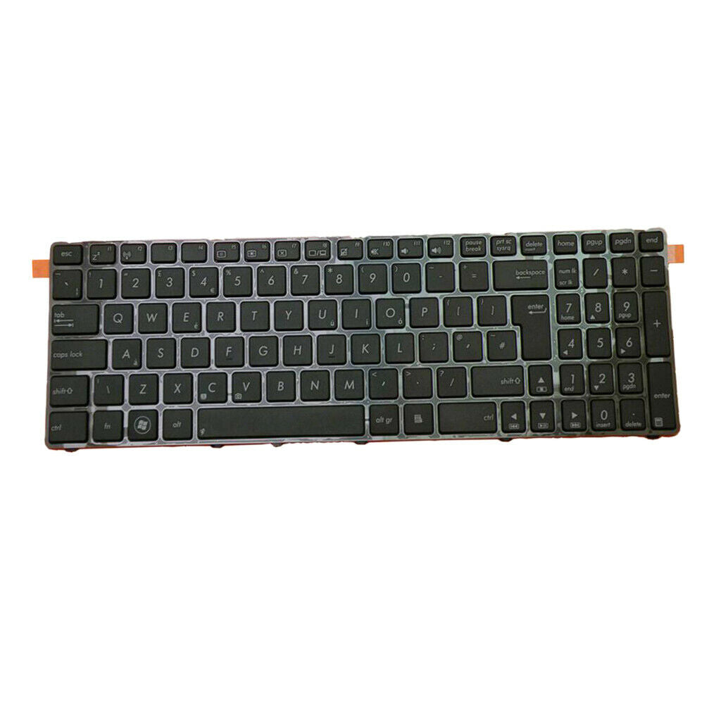 For ASUS N53 N53T Standard UK English Layout Keyboard Black With Frame