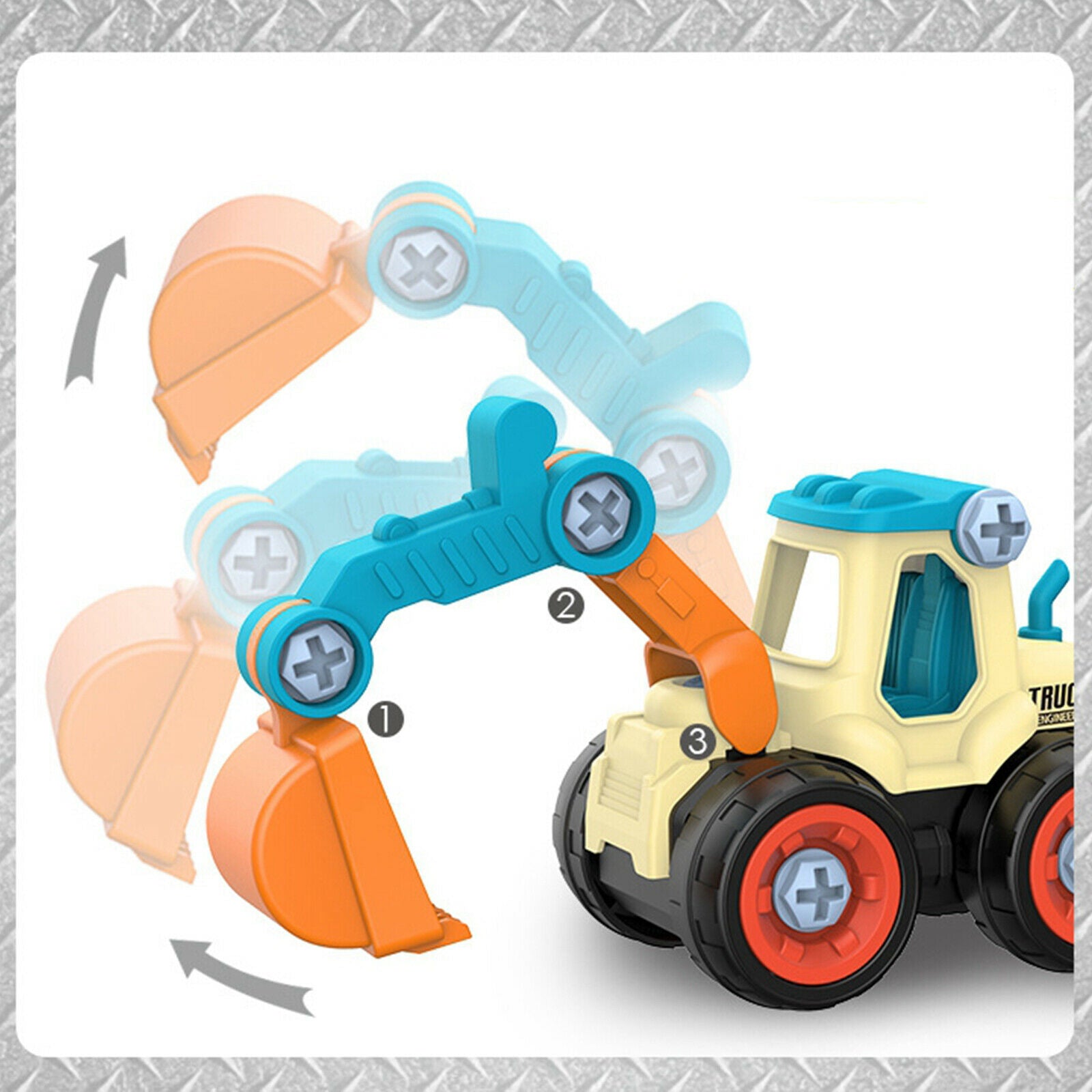4pcs Nut Disassembly Loading Unloading Engineering Truck Tool Education Toys