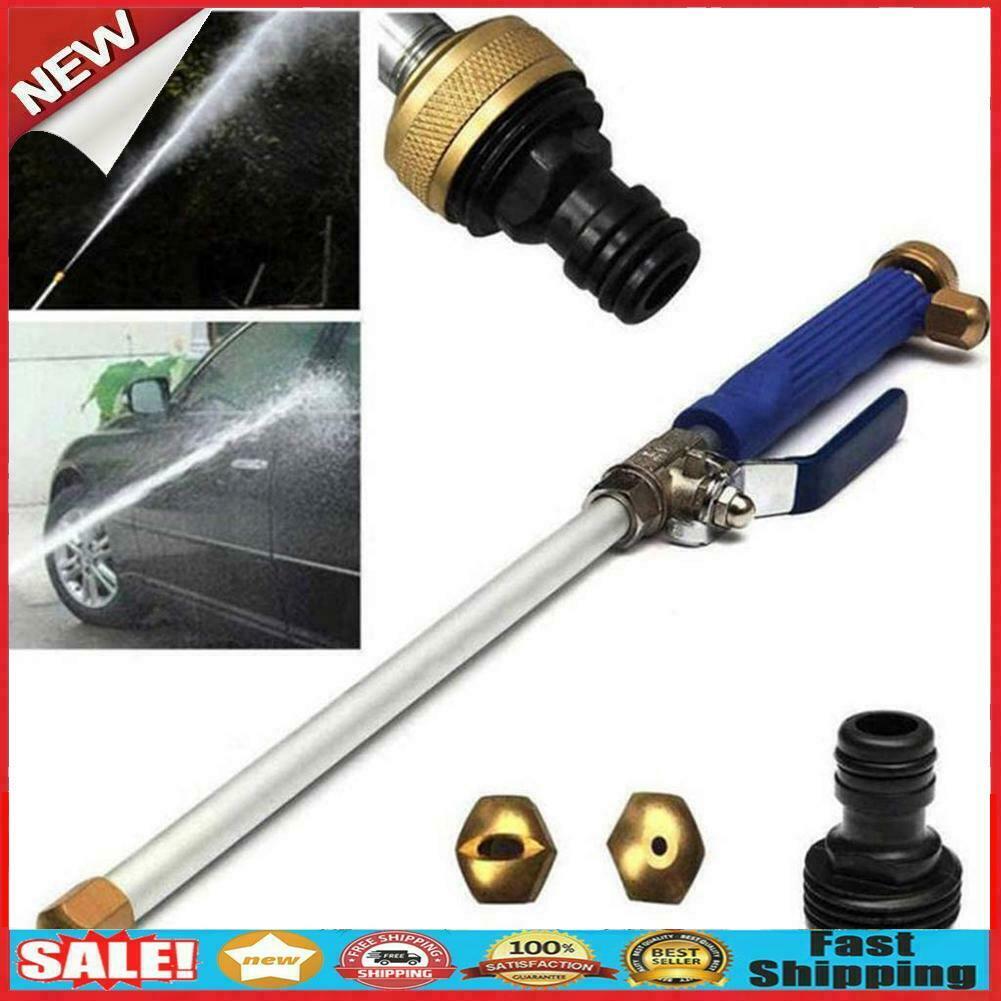 High Pressure Water Gun 46cm Jet Garden Washer Hose Wand Nozzle Sprayer @