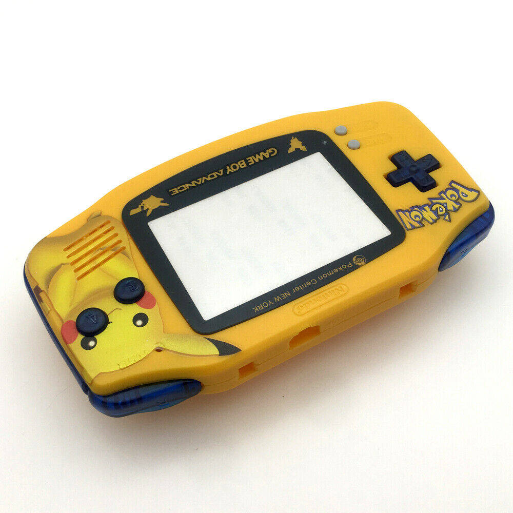 Big Pika-chu Yellow Housing Shell Case cover for Game Boy Advance GBA Console