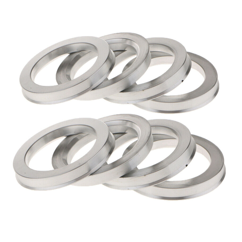 8x Aluminum Alloy Spigot Rings Wheel Hub Centric Rings Center Bore Adapters