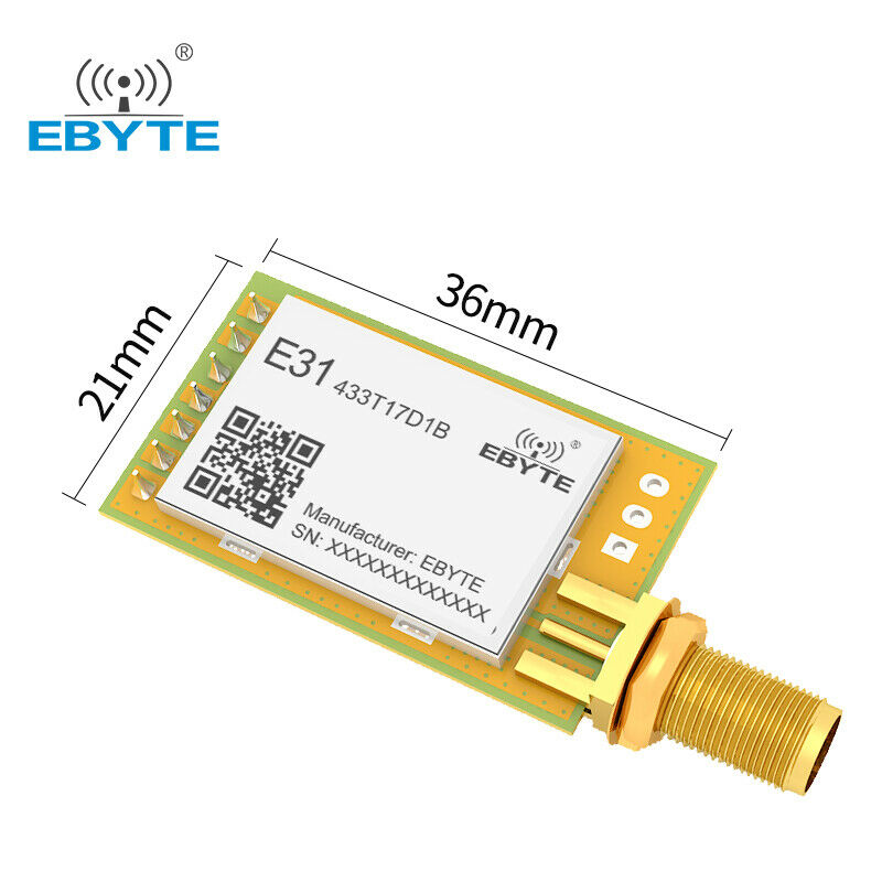 AX5243 Wireless UART Module 433Mhz 17dBm Low Power Consumption With Antenna
