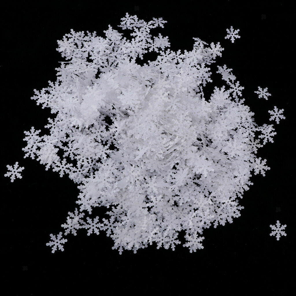 Bag of 1000pcs 15mm Nonwoven Christmas Snowflake Table Confetti Xmas Decor A