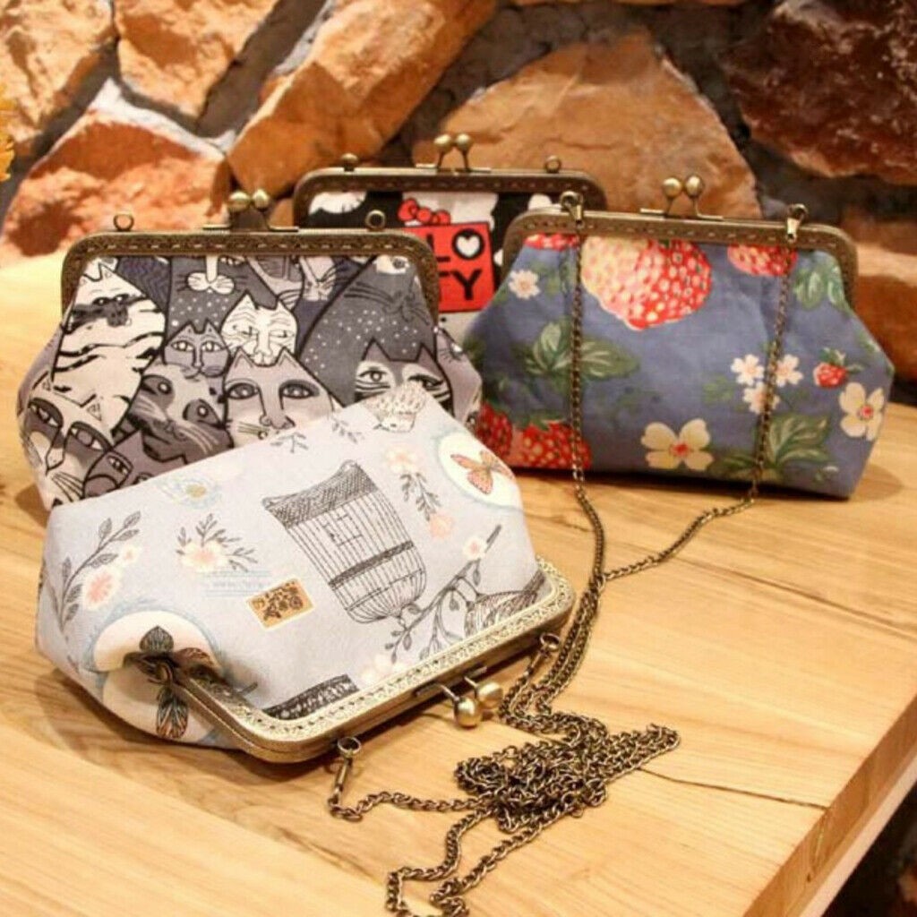Purse Making Kit with Purse Frame & Chain DIY Shoulder Bag for Girls ZF018