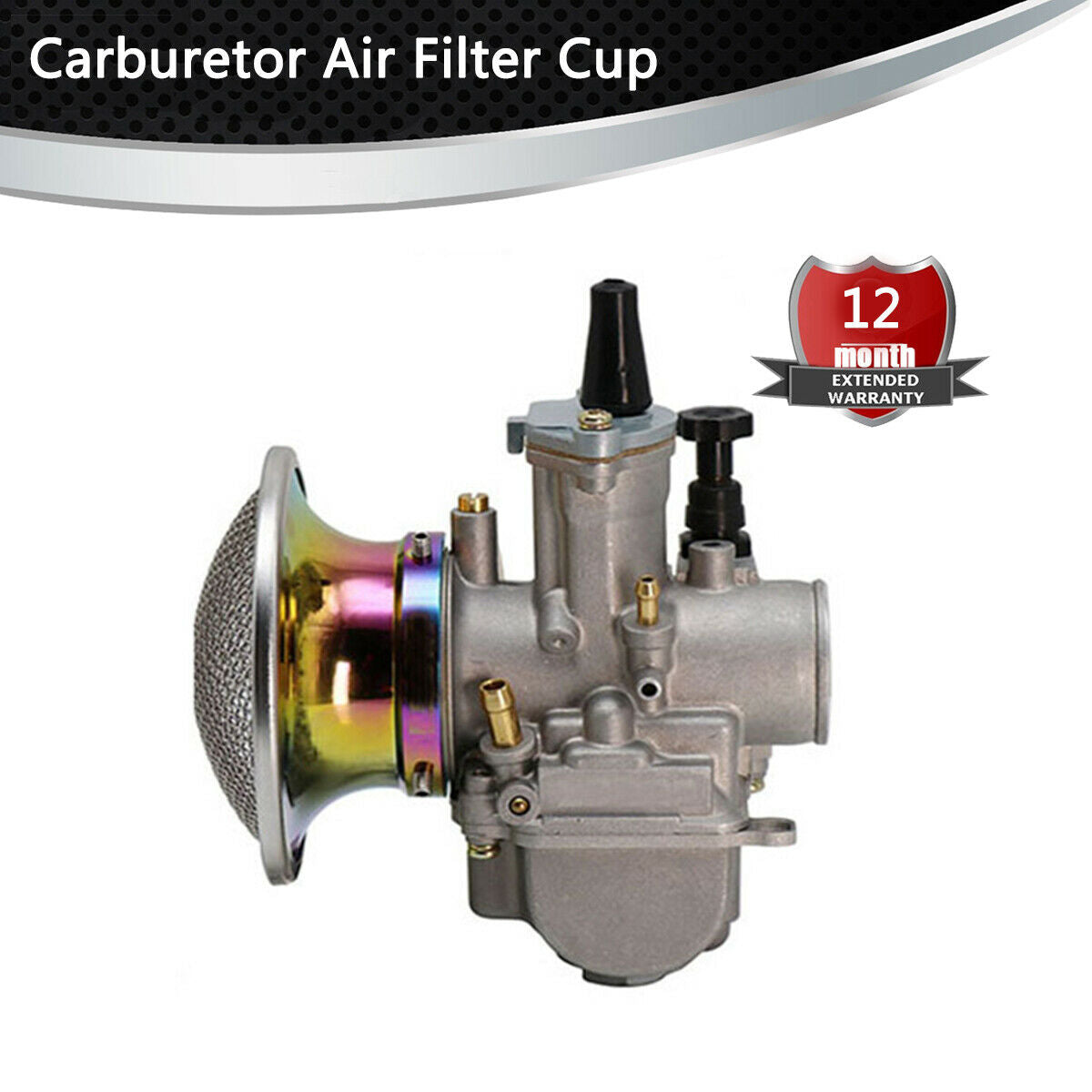 50mm Motorcycle  Carburetor Wind Cup Horn Cup Air Filter For 21 24 26 28 30