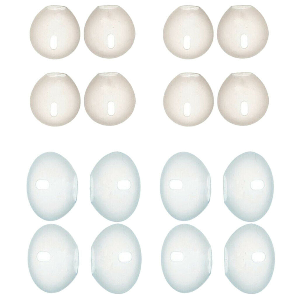 16 Pieces Silicone Earbud Cover Tips Replacement Ear Gels Buds for