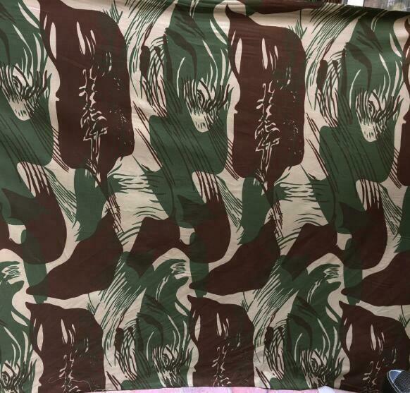 1.5M W Rhodesia Camouflage Fabric Cotton Twill Breathable Cloth for DIY Camo