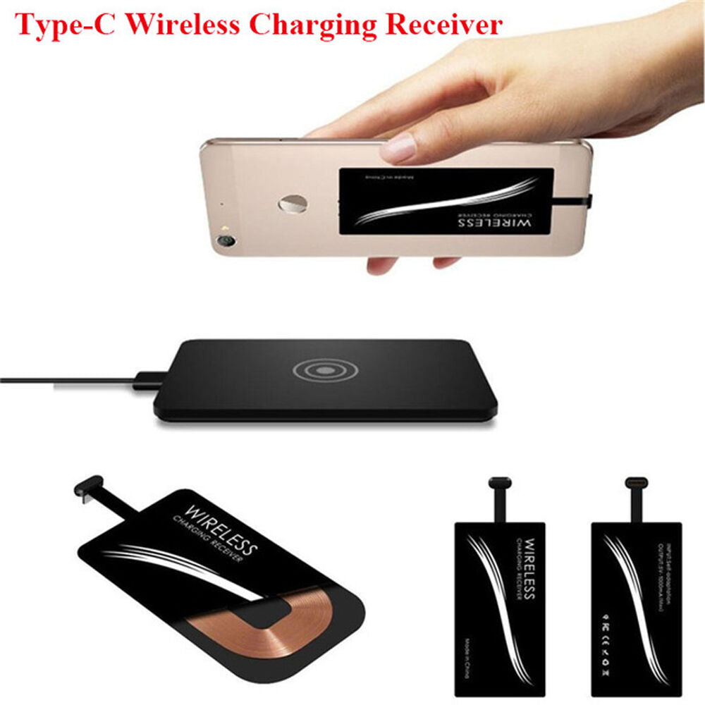 Qi Wireless Charging Charger USB-C Type-C Receiver For Moto Z Z2 Play X4 Z Force