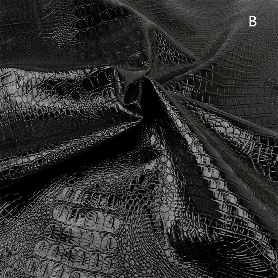 Crocodile Leather Pattern Seat Cover 27x39 Inch DIY Universal For Motorcycle ATV