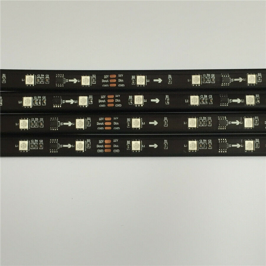4x Car Chassis Neon Light LED Strip 210 kinds APP Control Patterns Sound Active