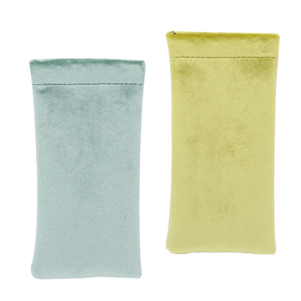 2x Sunglasses Pouch Reading Glasses Holder Portable Eyewear Storage Bag