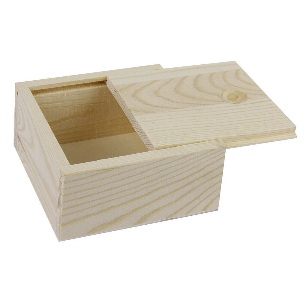 2x Nature Wooden Box Storage For Jewellery Essence Oil