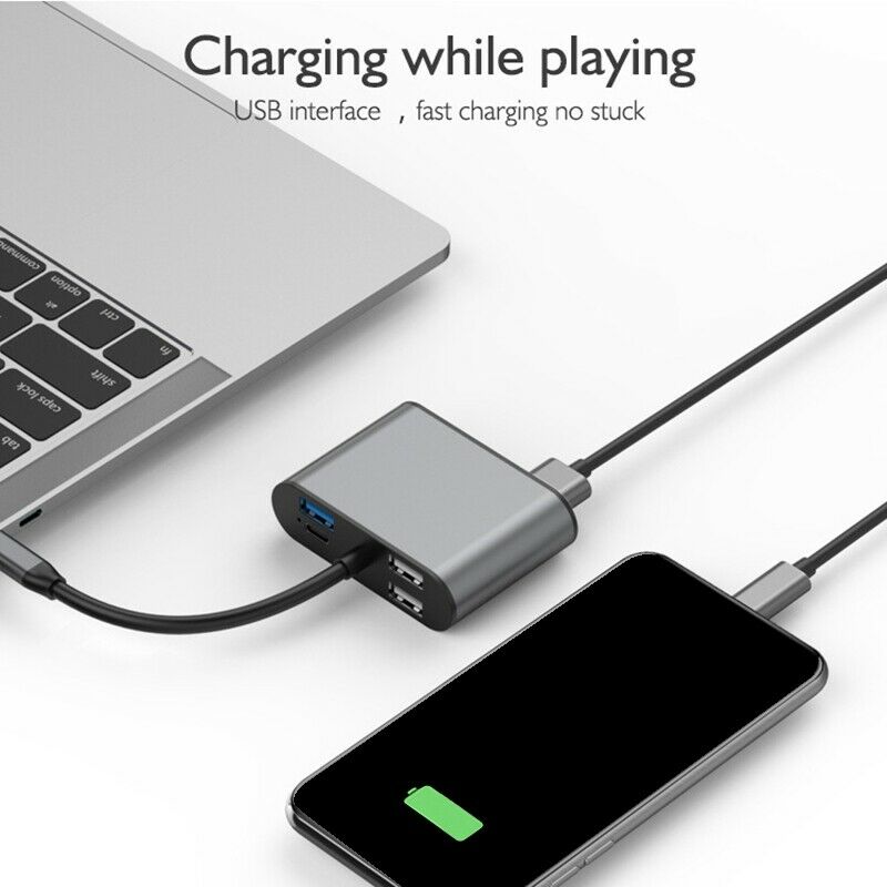 8 in 1 Usb C Hub Adapter with 4K mi 5Gbps Ethernet Port Usb 2.0 SD/TF Card ReaN8