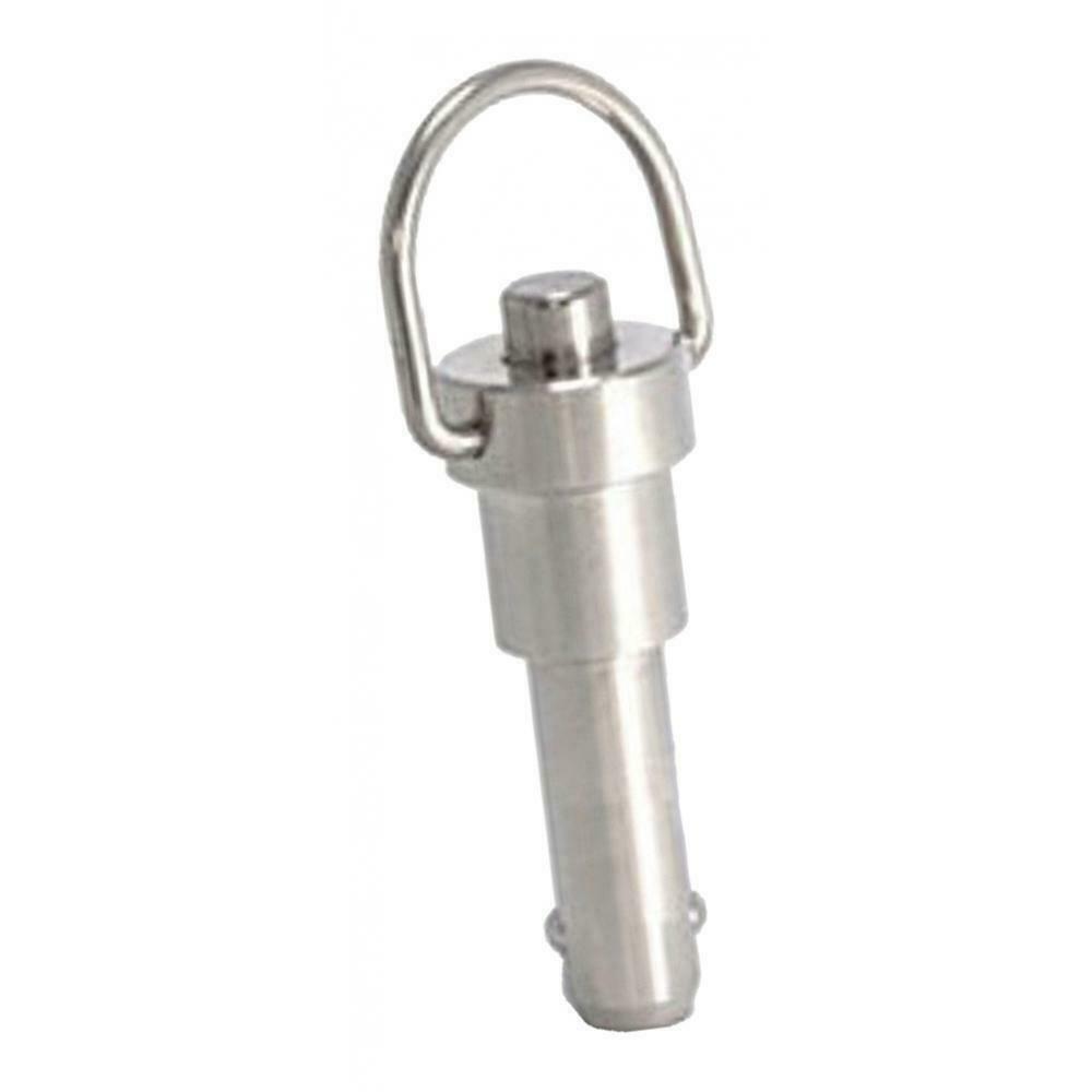 2x Push/Pull 0.24in Dia Ball Lock Pins Shank Stainless Steel Accessories Kit