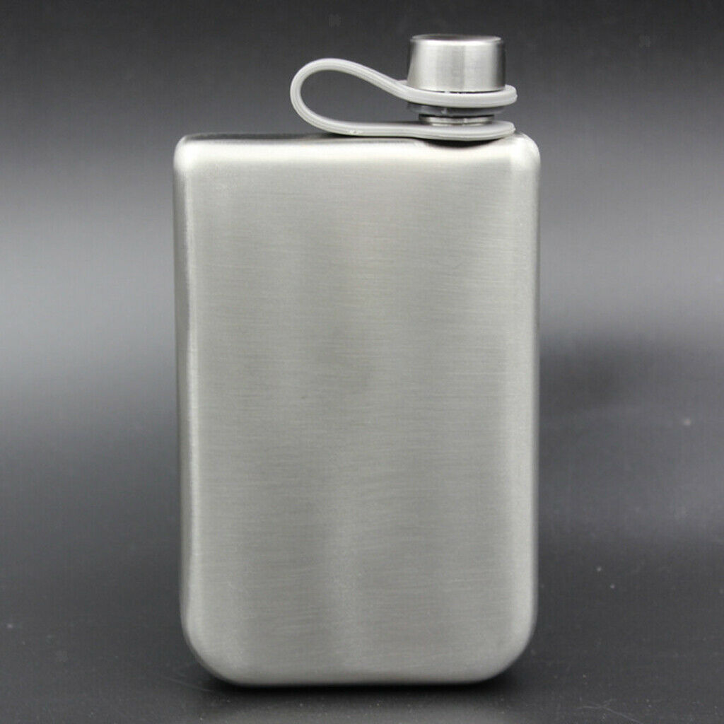 British Style 9oz Portable Stainless Hip Flask Alcohol Flagon   Bottle