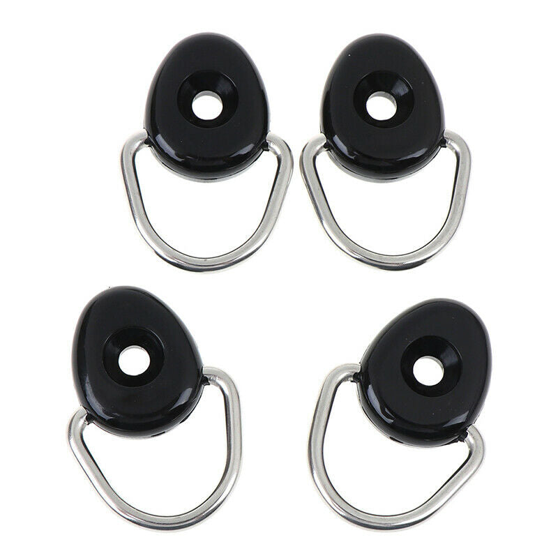 4Pcs Loop Buckle Camping Marine D Ring Accessories Tie Down Water Sports .l8