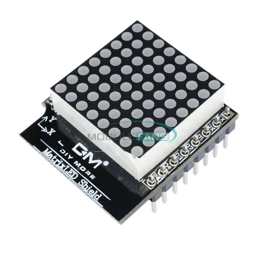 8x8 V1.0 Matrix LED Shield 8 Step Adjustable Intensity for WEMOS D1 mini