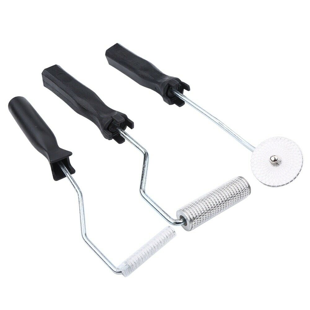 Bubble Paddle Tool 3 Pcs Fiberglass Laminating Bubble Roller Kit for FRP Mould