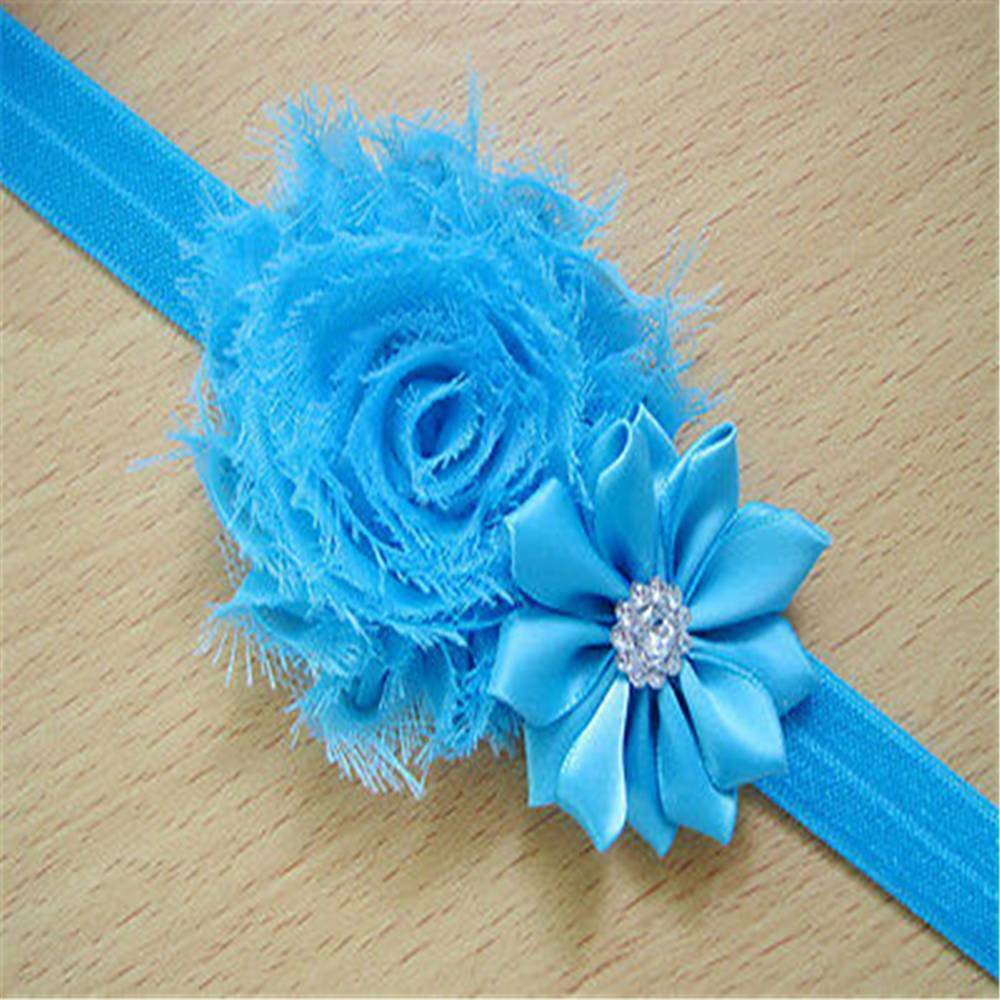 10X/Set Kids Girl Baby Chiffon Toddler Flower Bow Headband Hair Band Headwear*