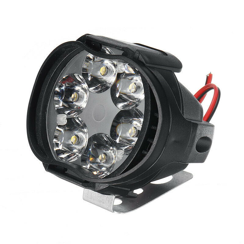 2PCS 12V Motorcycle LED Driving Fog Lights Off Road Dirt Bike Work Lights Lamp