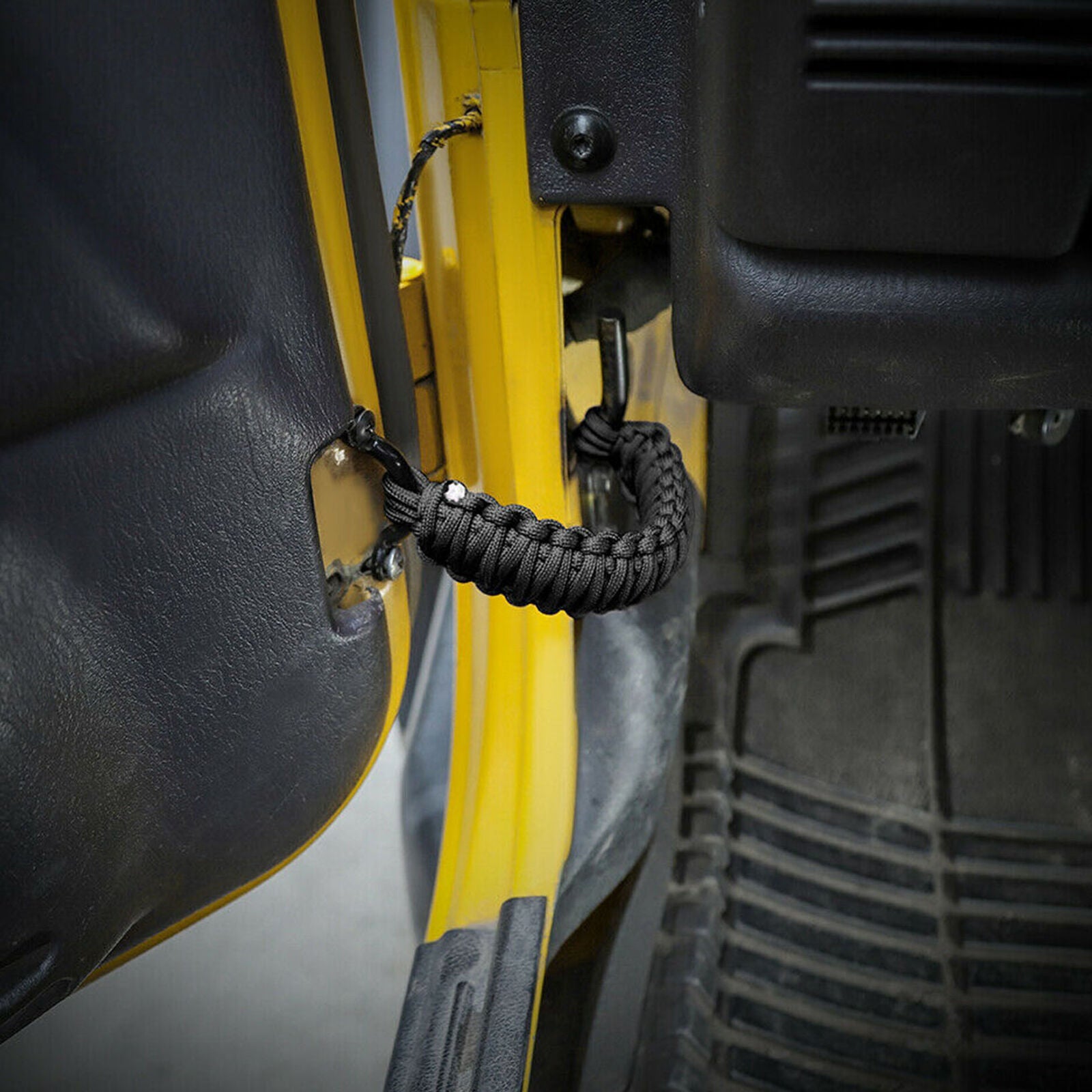 2x Car Door Limit Rope Strap Limiter Holder For Jeep Wrangler YJ CJ TJ JK Black