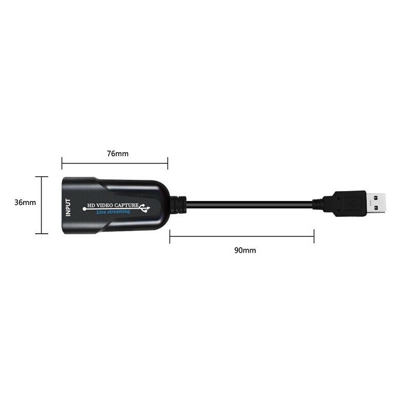 Portable USB 2.0 MI Game Capture Card 1080P Wideo Reliable Streaming Adapter fX7