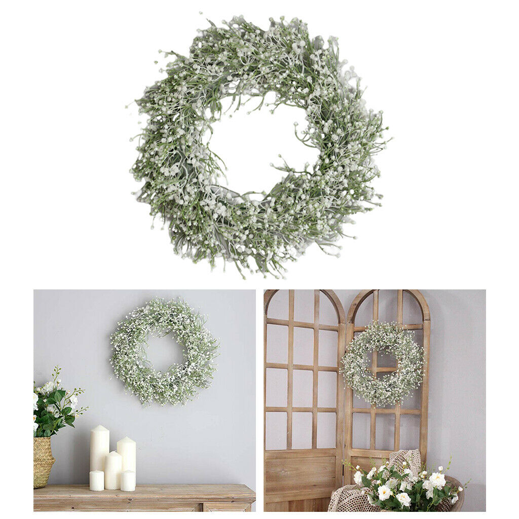 Large Gypsophila Wreath Door Mother's Day Home Decorative Gift Photo Props