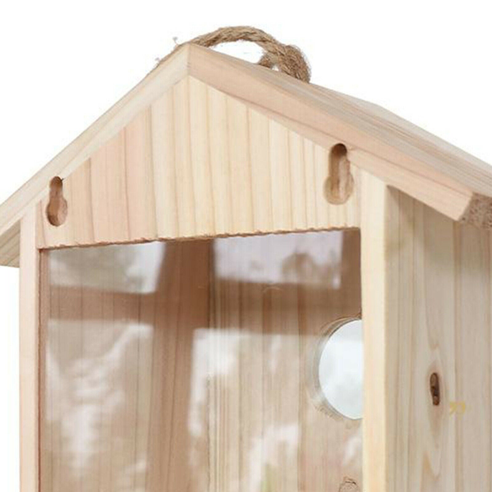 Unfinished Birdhouse to Paint for Birdwatching with Perch for Finches Canary