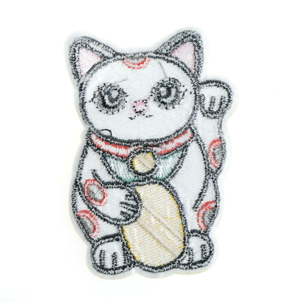 lucky cat cloth badges patch embroidered applique sewings patches cloth.l8