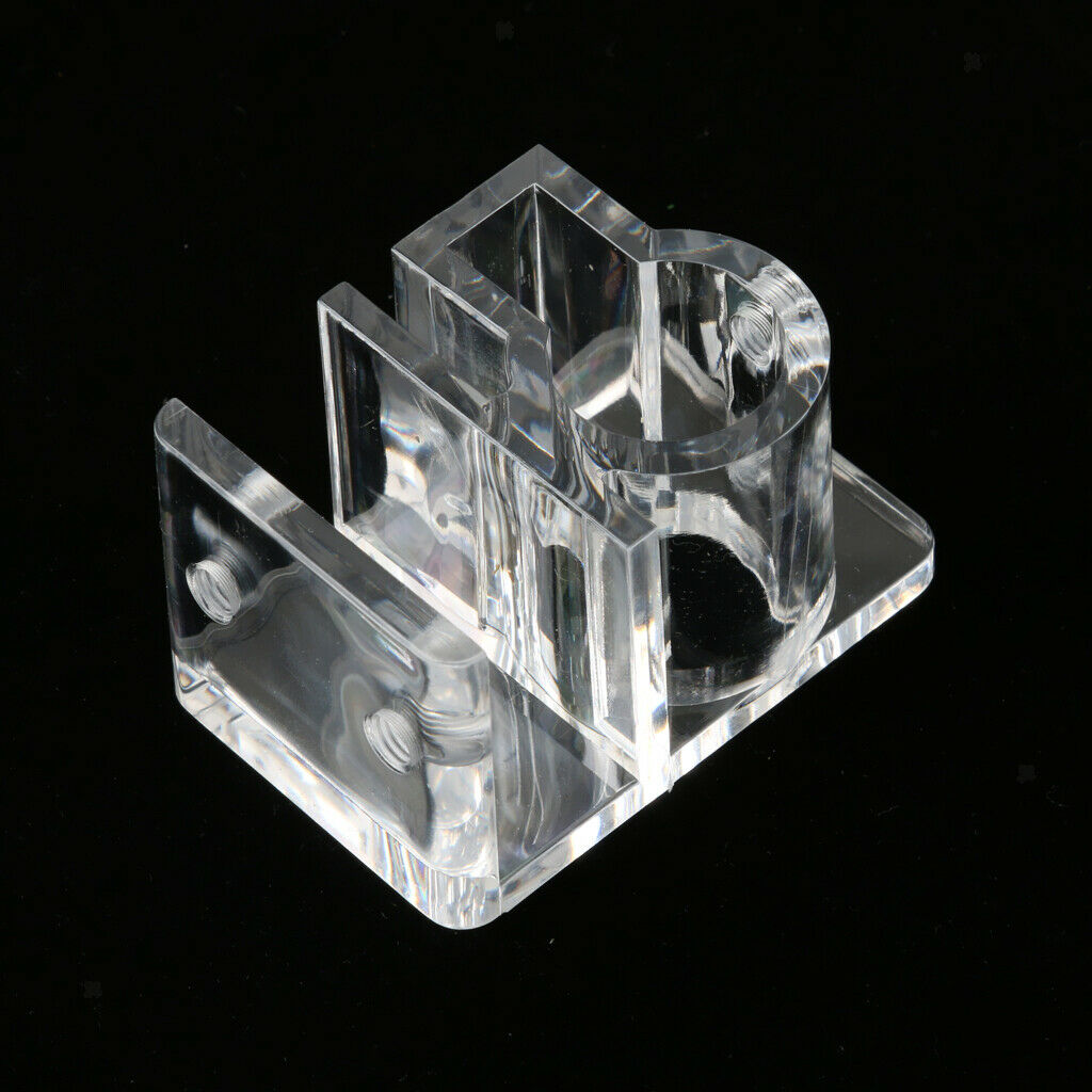 1 Set Clear Acrylic Aquarium Reef Tank Pipe Tube Holder Clip for 12mm/16mm
