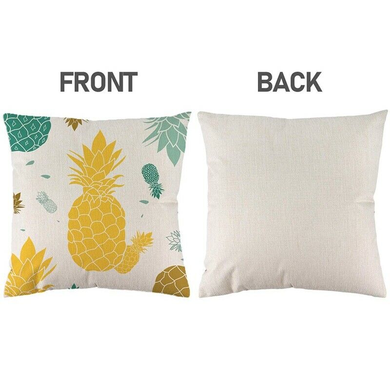 Summer Pillow Covers 18X18 Set of 4,Throw Farmhouse Pillow Covers Linen CushK7H2