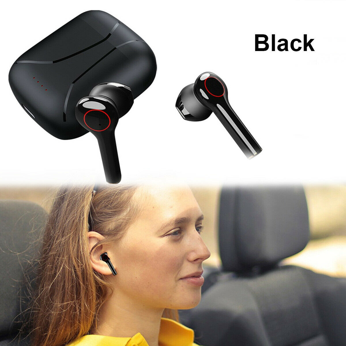 Wireless V5.0 Bluetooth Earphones Ergonomic Design Lossless HD Rendering Headset