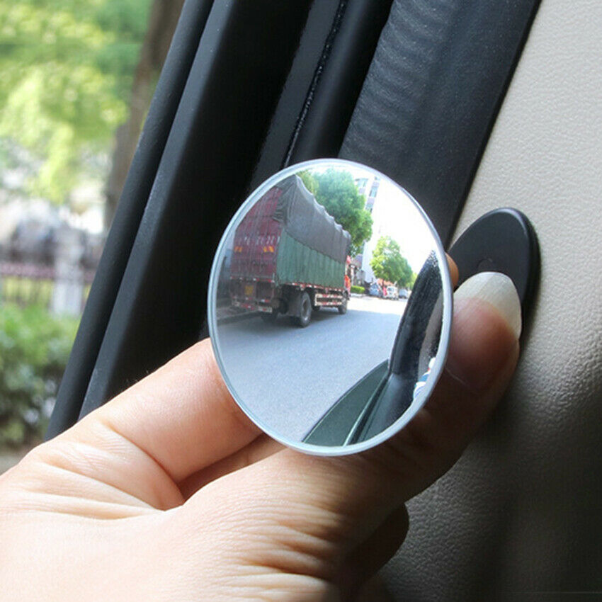 Car Rearview Blind Spot Wide Angle Rimless Mirror Rear View Convex Lens Miror