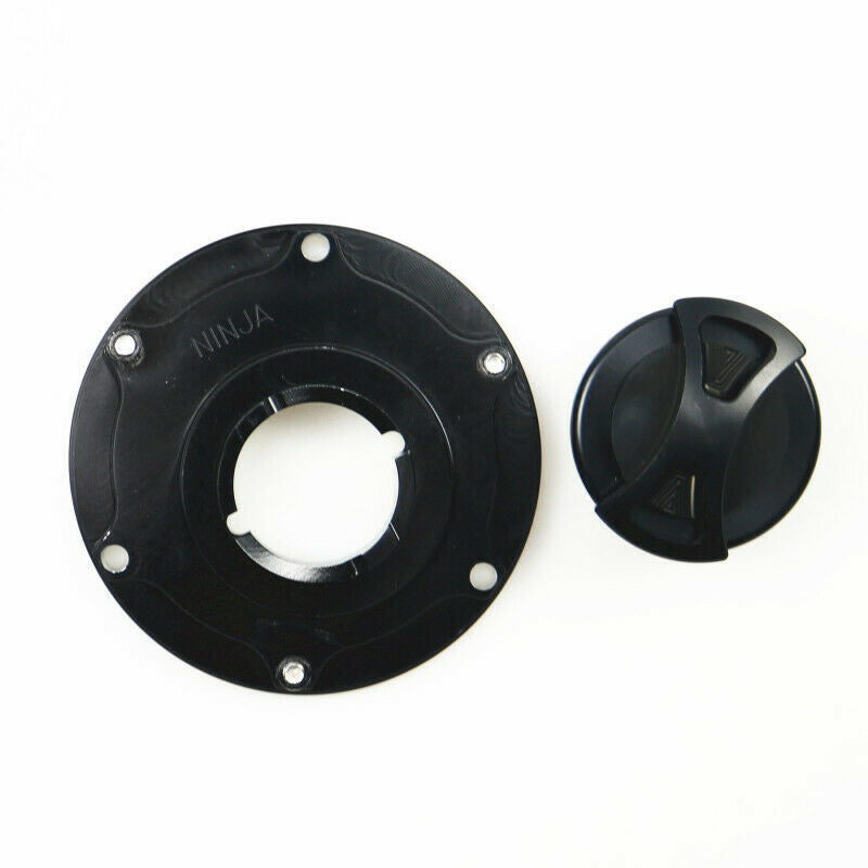 Black CNC Fuel Tank Cap Cover For Street Bike Kawasaki Z250 Z300 Ninja 250 300