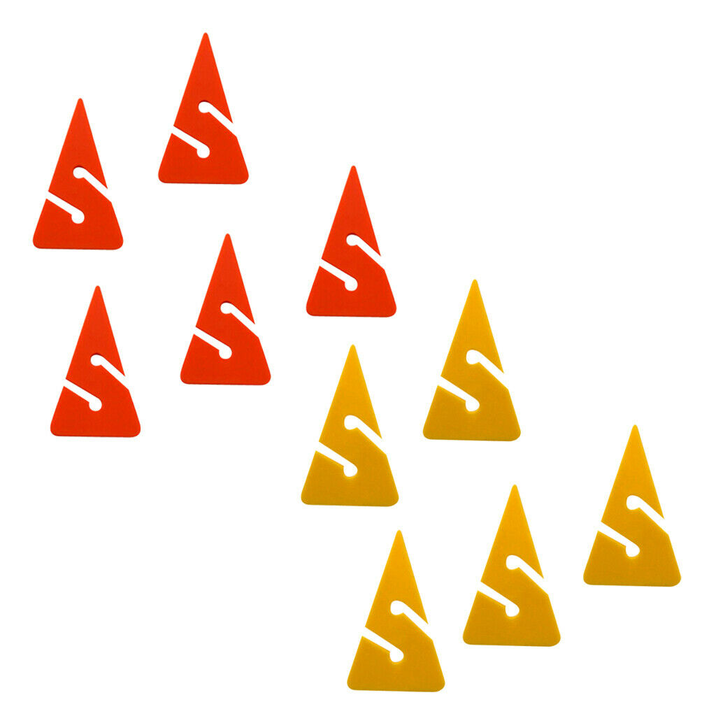 10 Pieces Triangle Shaped PVC Safety Line Rope Arrow Markers Accessories for