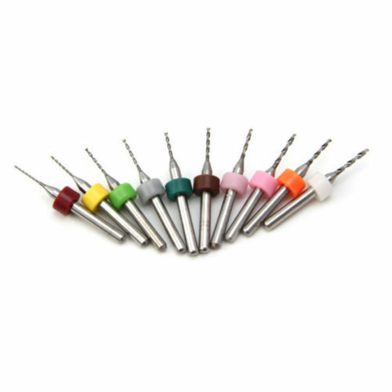 10pcs 0.6-1.5mm PCB Print Circuit Board Carbide Mini Micro Drill Bits