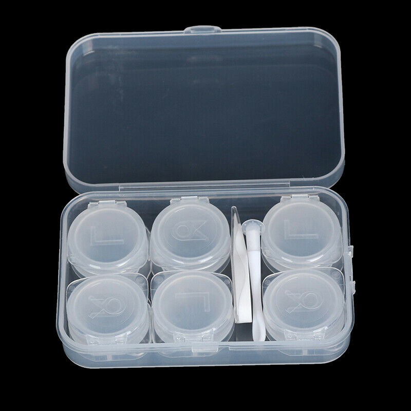 3 Pairs Contact Lens Case Myopia Glasses Mate Box Cosmetic Contact Storag.l8