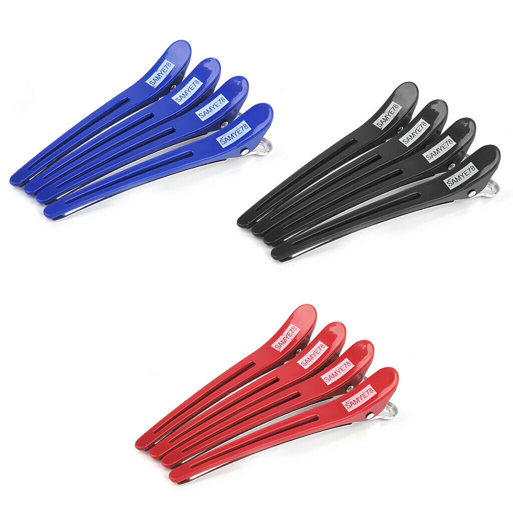 12pcs Salon Hairdressing Sectioning Clips Curl Hair Styling Clamps Pins