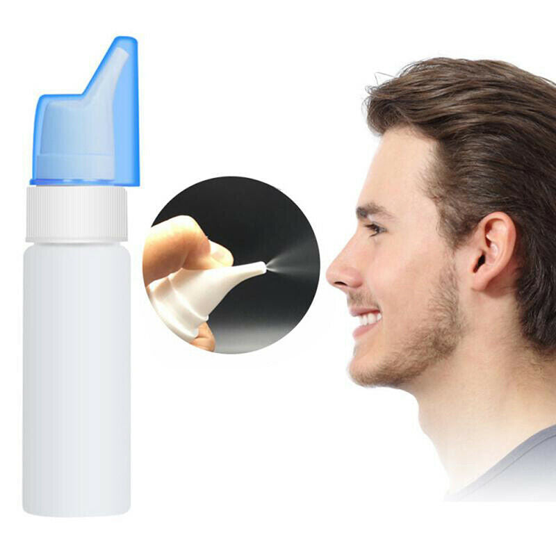 70ml HDPE Plastic Durable Nose Wash Empty Container Hand Pump Nasal Spray Bot DF
