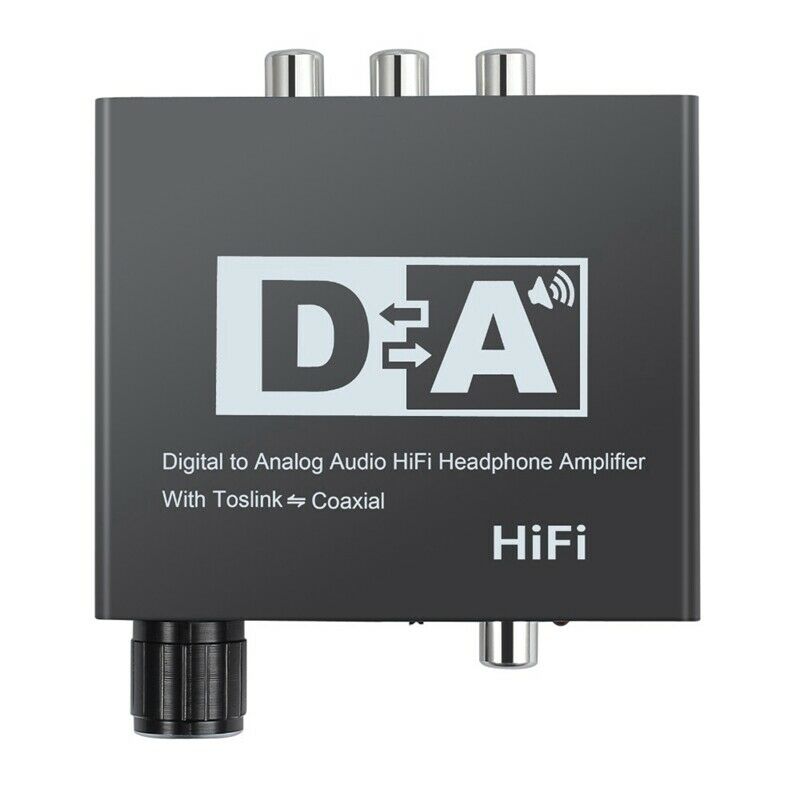 2X(DAC Optical Toslink Coaxial Bi-Directional Switch RCA 3.5mm Jack DigitalN6M2)