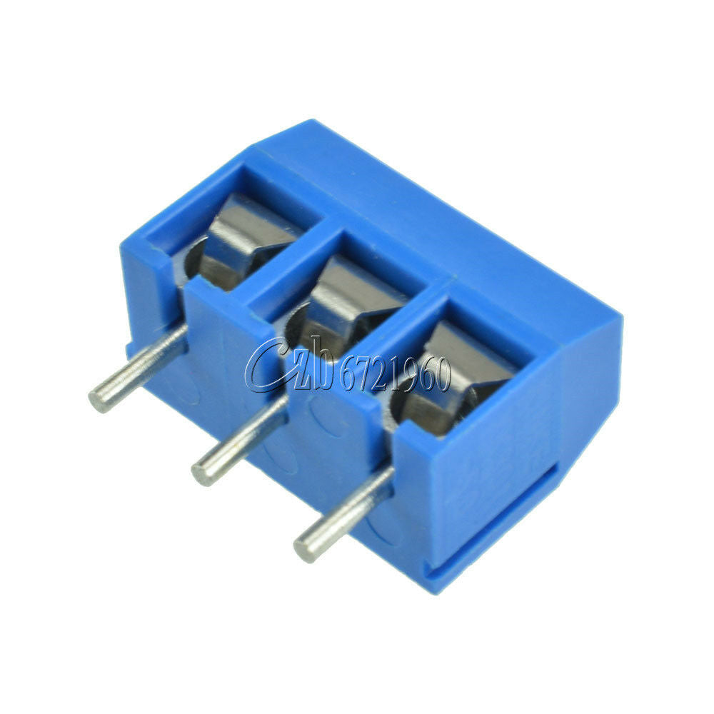 50PCS KF301-3P 5.08mm Blue Connect Terminal Screw Terminal Connector