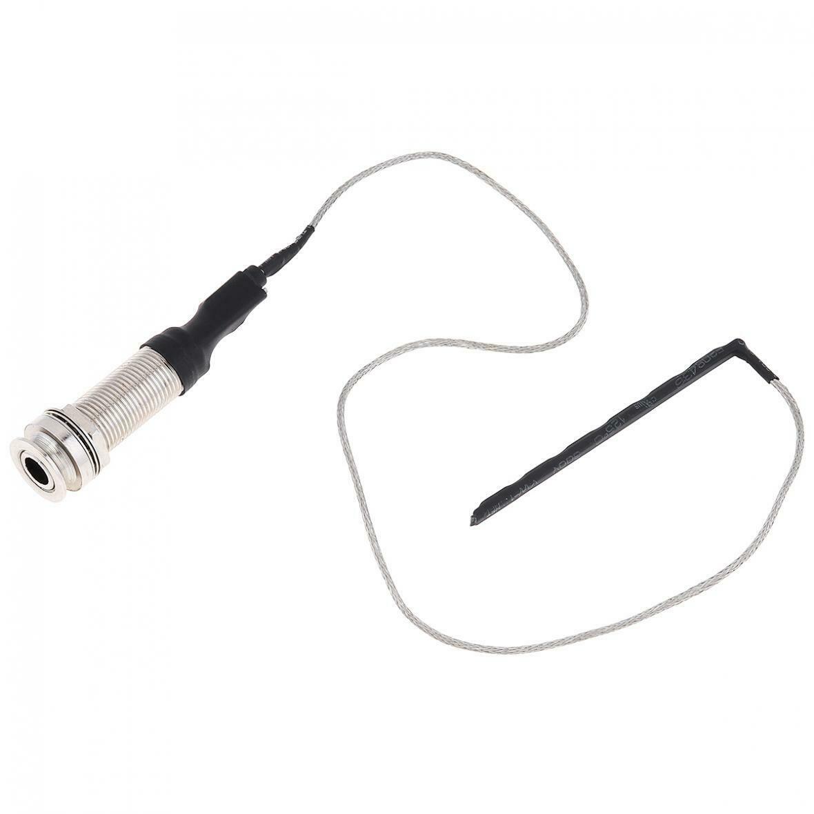 1/4 Stereo End Pin Jack Connection Guitar Folk Piezo Pickup Under Saddle Passive
